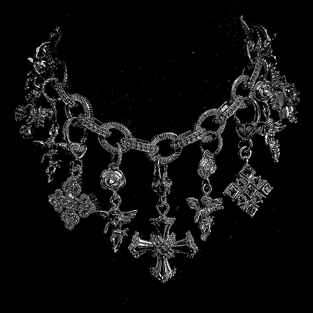 COPY - “Angel’s & Crosses” A one of a kind curated Judith Ripka loaded charm br…